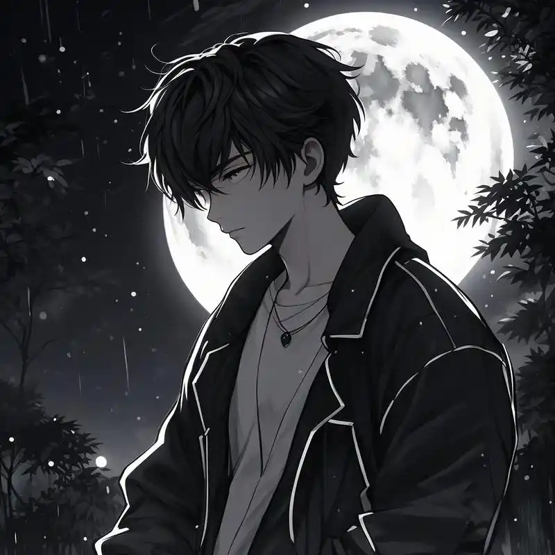 🎨 酷炫黑白动漫男生头像 😎 哇塞!