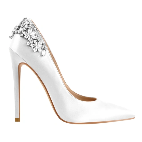 新娘高跟鞋水晶鞋与水钻连衣裙高跟鞋女士4.72英寸高跟鞋批发商