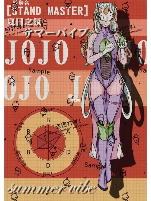 速度a 持续力d 射程 成长b 精密度b替身能力未知#画画  #板绘  #绘画