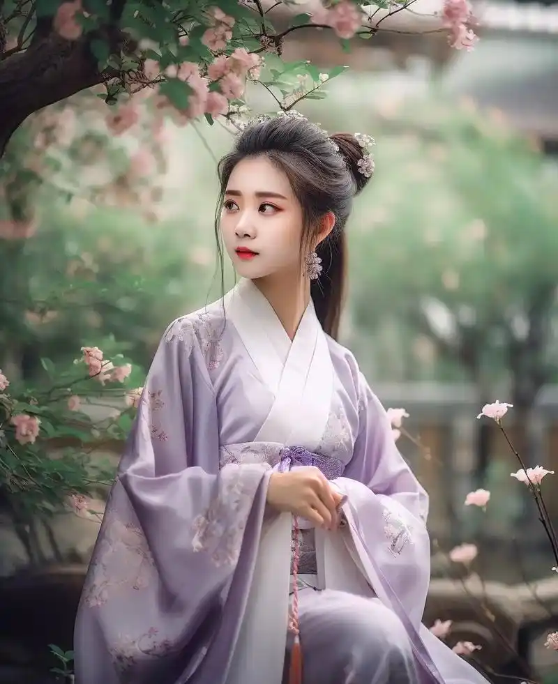 华丽的中式古装画!画面中的女子婀娜多姿,长发 - 抖音