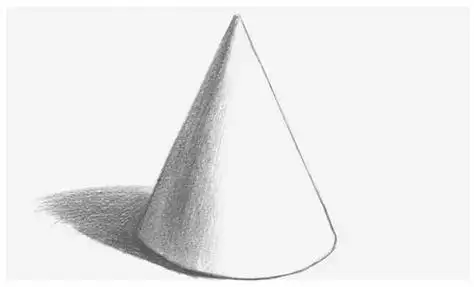圆锥体素描画法及步骤