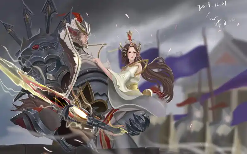 王者荣耀干将莫邪fmvp临摹绘画