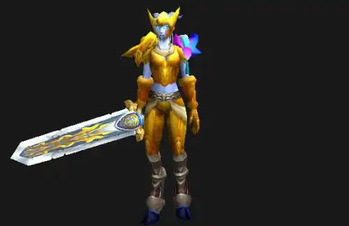 魔兽世界,谁有德莱尼妹子穿大元帅套装的样子?求发图谢谢啊!