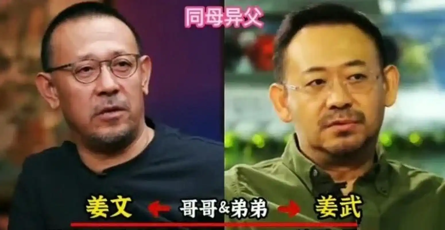 6对同母异父,同父异母的明星兄弟姐妹,姜文和姜武长得好像.