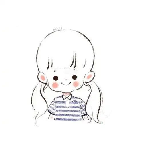 超简单的简笔画女孩头像手帐拾柒头像手帐简笔画摄影手绘胶片