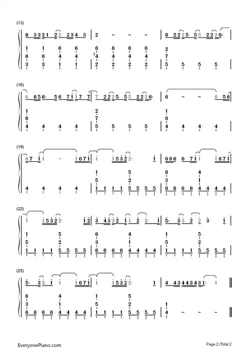 let it go-demi lovato双手简谱预览