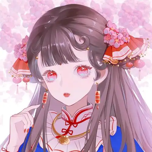 原创手绘头像 二转注明堆糖少女苏酱