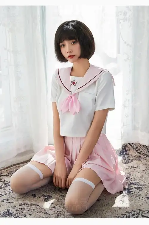 霏慕情趣内衣性感软妹日系水手服jk学生制服百褶短裙女批发7034