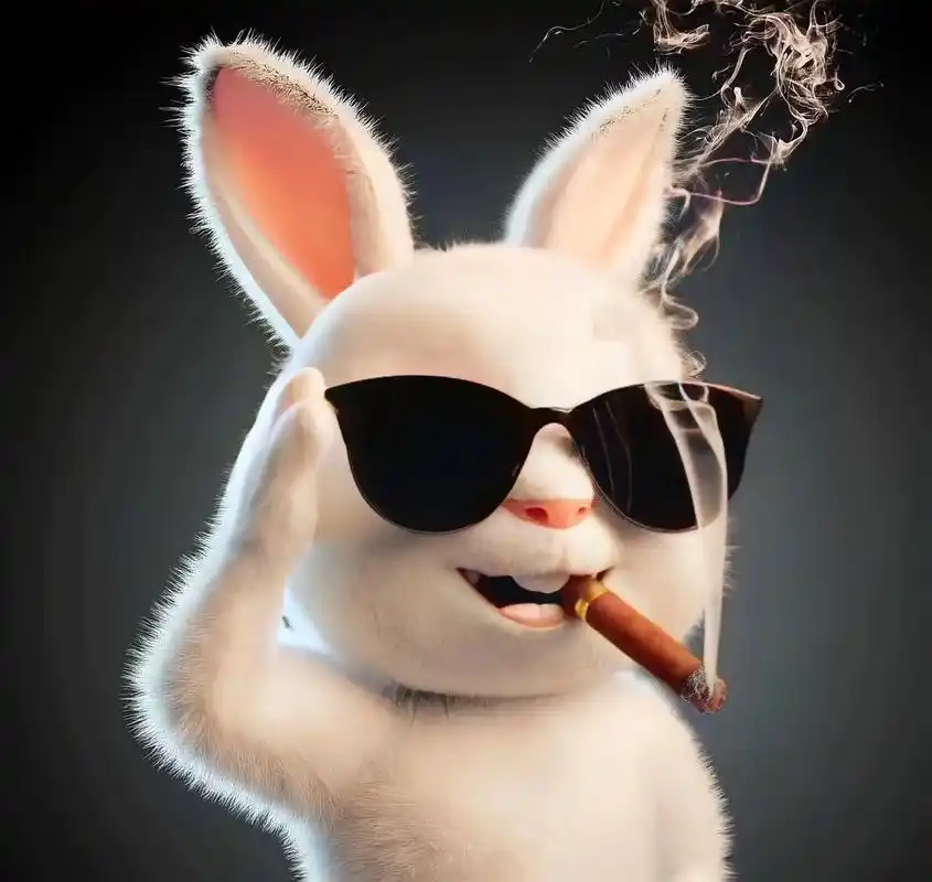 一兔当先春来报,万兔奔腾威武耀,兔年吉祥安!