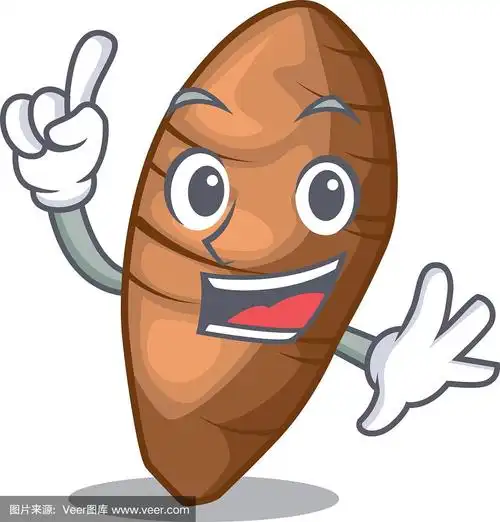 芋头,切片食物,形状,手指,卡通