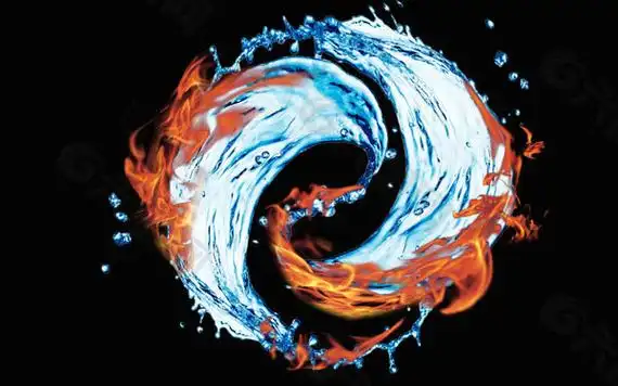 阴阳八卦水形图