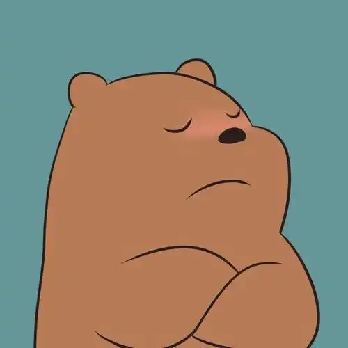 小熊头像卡通可爱