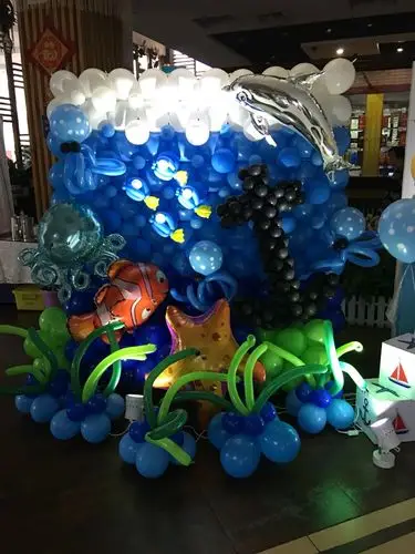 海洋主题的气球池