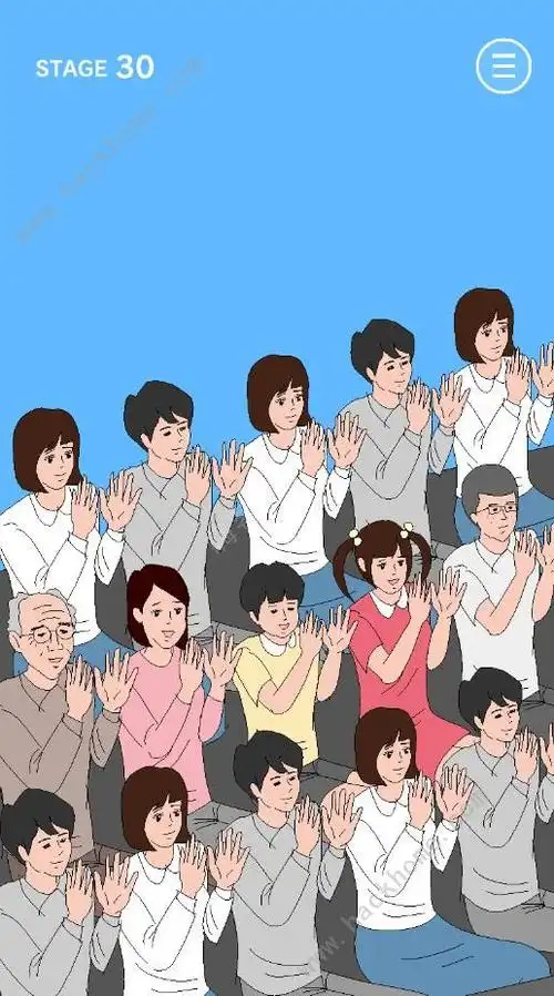 打开屏幕,出现一个木头,然后镜头再次回到观众席上!