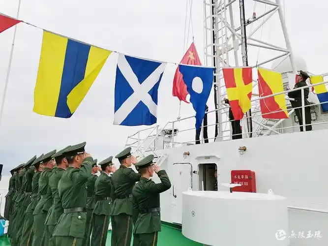 我和我的祖国丨玉环海警举行国庆升旗仪式