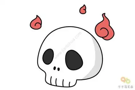 骷髅头简笔画骷髅头简笔画吓人