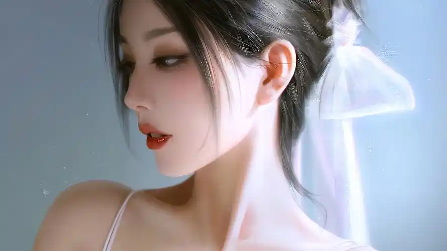 仙气飘飘美女厚涂绘画,精选人物美女高清壁纸,动漫风格电脑壁纸免费