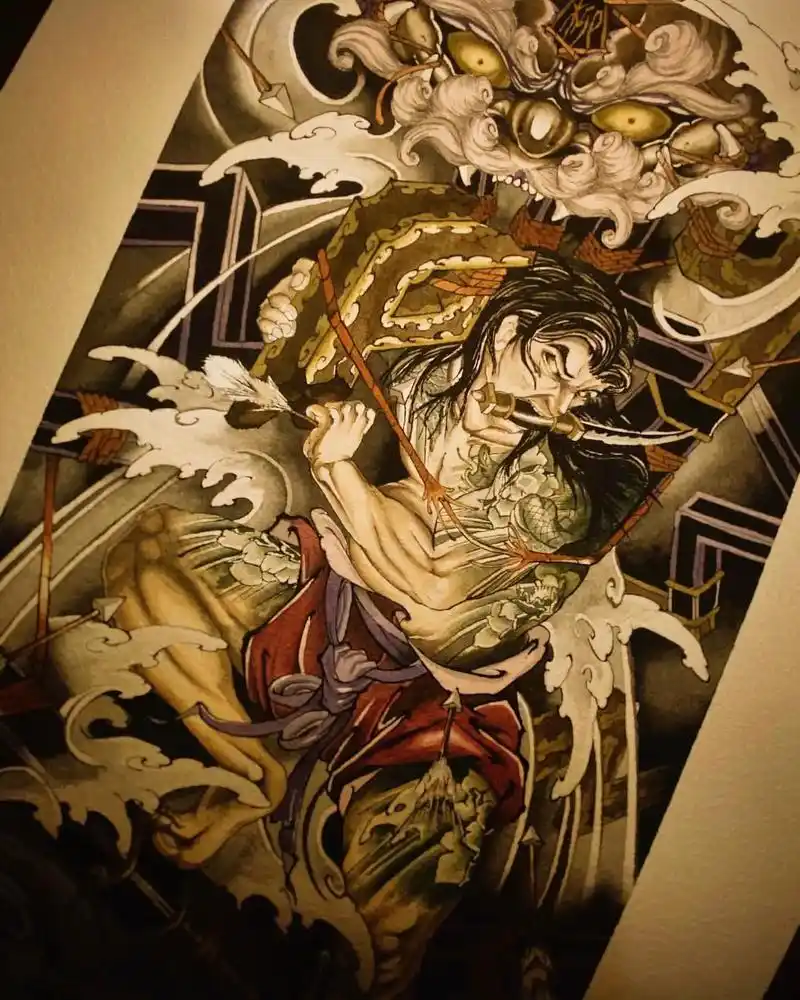 这个版本的张顺你见过吗?#纹身 #纹身手稿 #纹身图案手稿  - 抖音