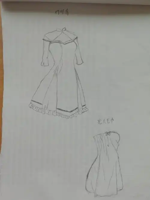 暖暖的小裙子——手绘练习第二,第三天