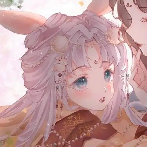 古风情头闺蜜系列壁纸头像红尘千丈诉不尽繁花似锦