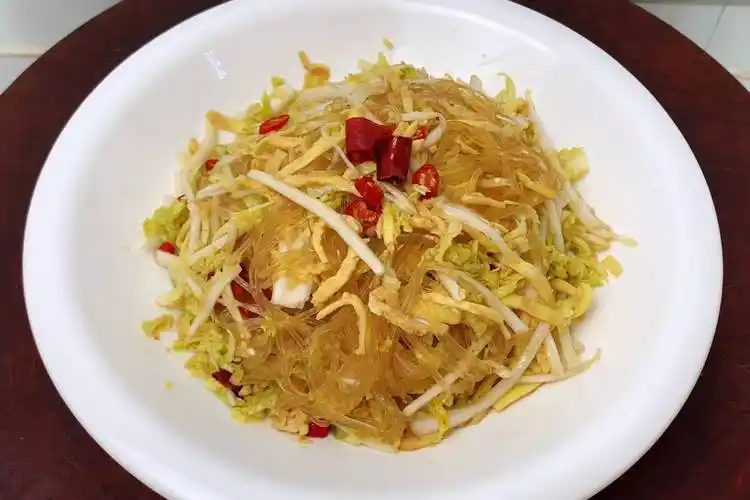 粉丝娃娃菜凉拌最好吃清脆爽口开胃解腻做法简单几分钟就出锅