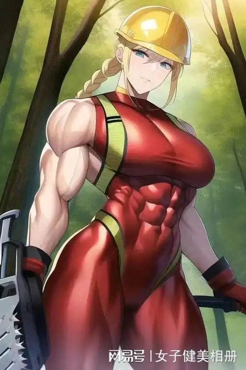 性感热辣的筋肉娘漫画又来啦这么精致的腹肌线条很难让人不爱