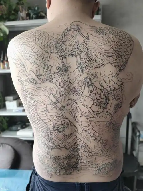 马超_纹身图案手稿图片_墨刑的纹身作品集