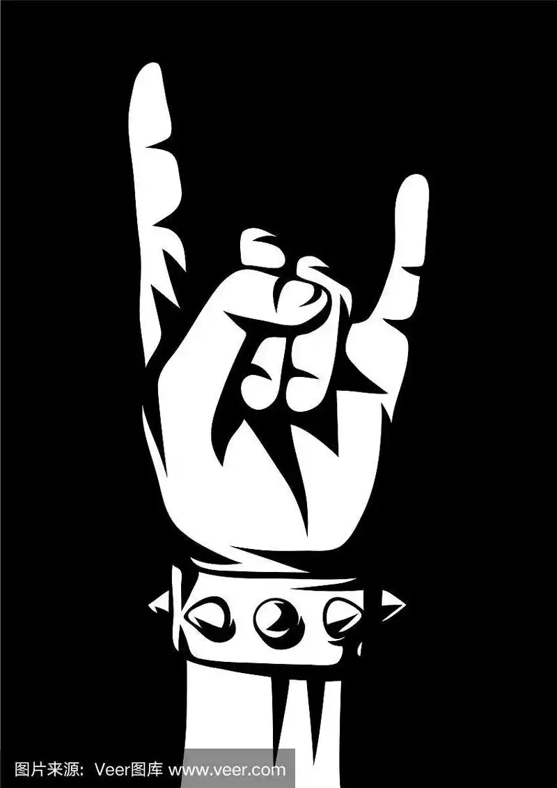 摇滚或重金属手势