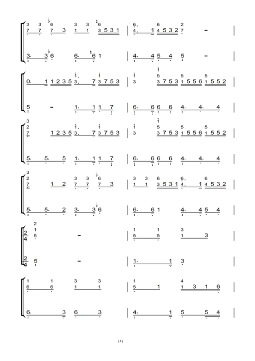 画(邓紫棋)(原版)钢琴双手简谱 钢琴谱