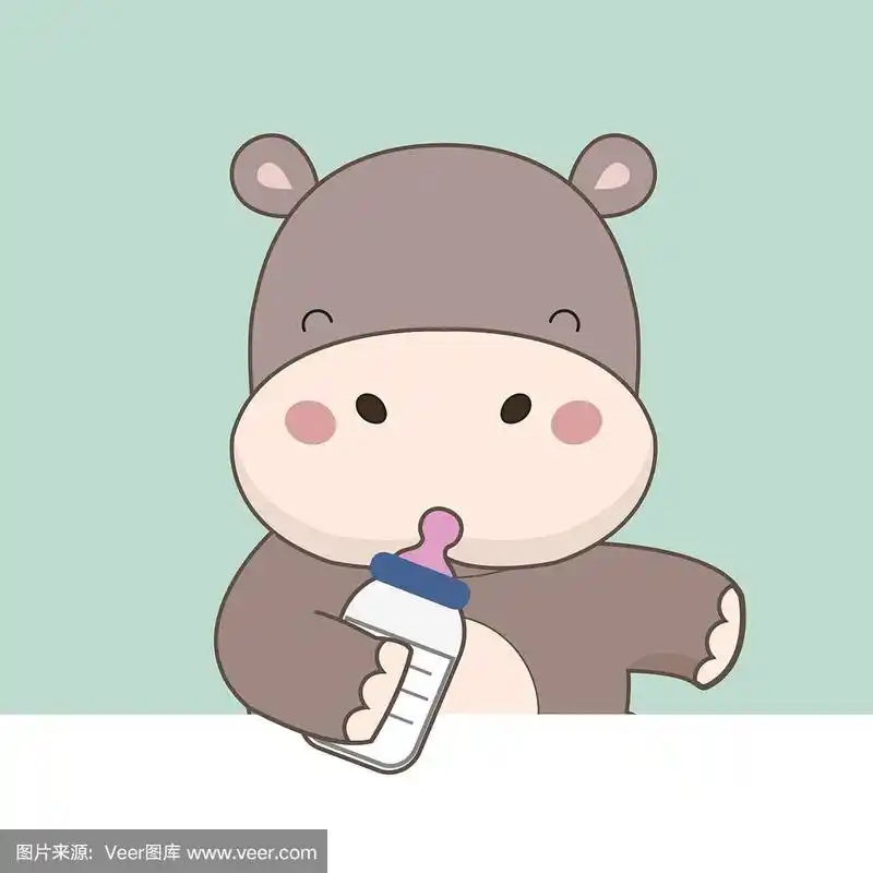 可爱的卡通婴儿牛.