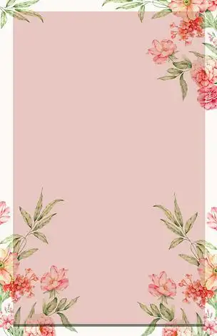 方框粉红色简约风海报banner背景