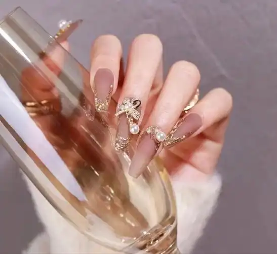 热门高级长款美甲更新,气质显白仙气好爱