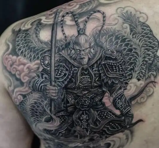 孙悟空花臂纹身图案大全3