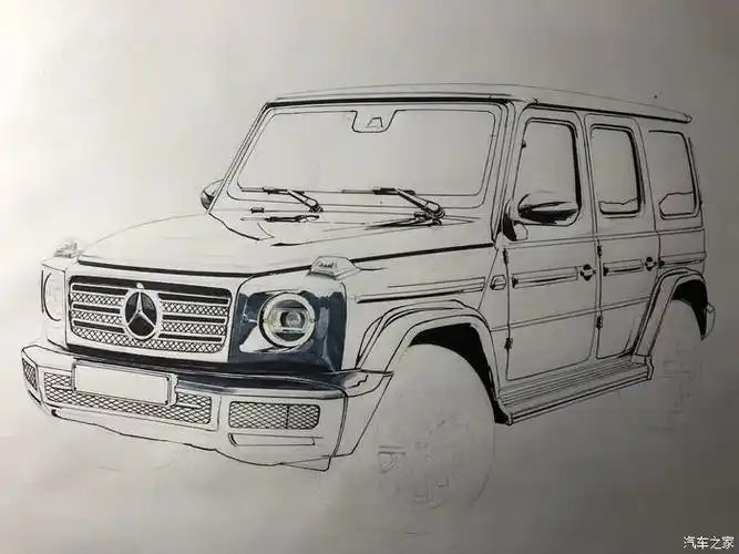 马克大叔手绘大g归来2019梅赛德斯奔驰g500