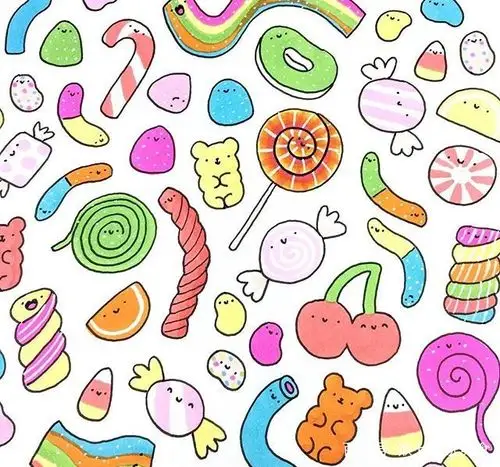 充满童趣又可爱呆萌的美食简笔画,大家一起学起来吧