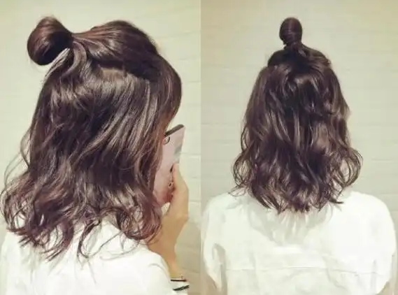 肩膀的长度,把你不完美的脸型修饰地美美的,头发都是经过线条烫的设计