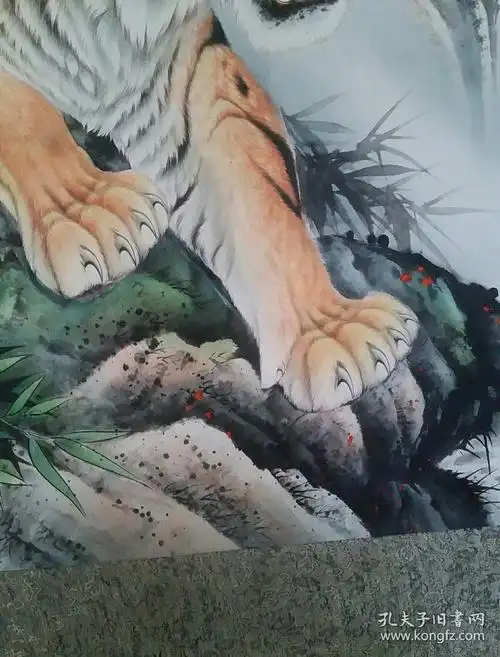 国画一幅陈广胜画虎