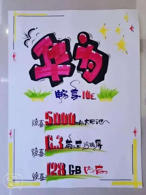 华为畅享10手绘海报投票大赛开始啦