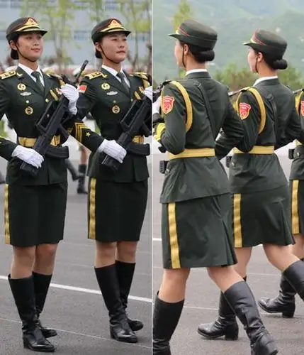大阅兵女兵着装亮点:a字裙服更青春时尚