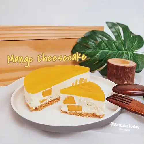 免烤芒果芝士蛋糕甜而不腻