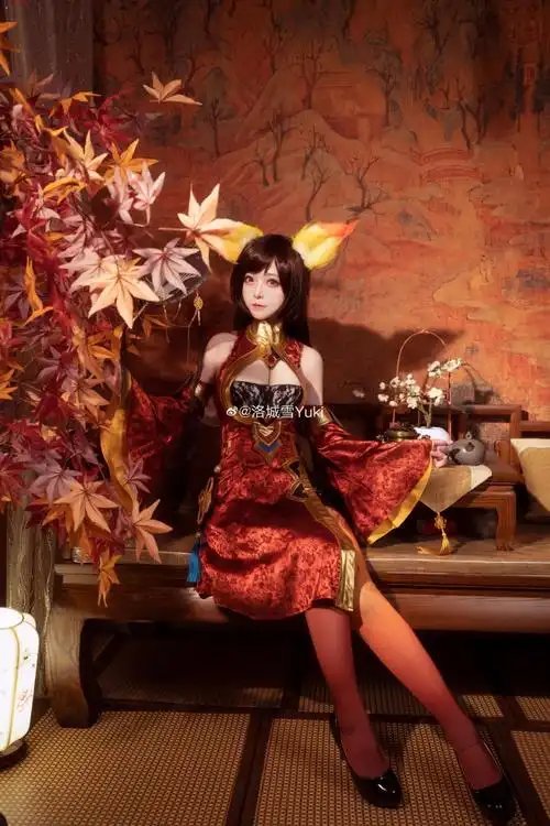 荣耀cos##王者荣耀##妲己cos#"让妲己,看看你的心93"妲己 魅力之狐