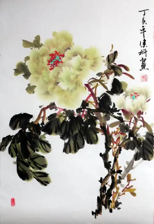 丁宗科写意牡丹欣赏