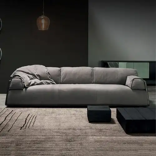 意式极简真皮沙发家用小户户型客厅后现代简约约可皮艺沙发