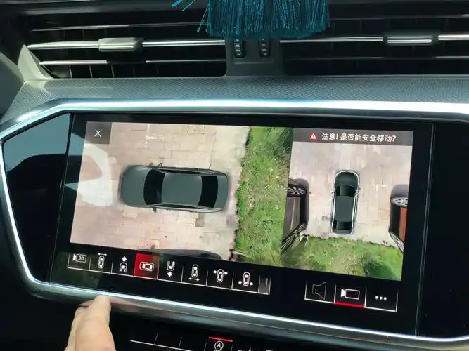 奥迪a6 c8升级原厂360全景影像 二代胎压监测 看得见的安全提升