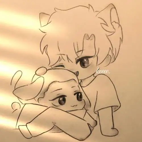 教你画兔飞飞和猫丞丞