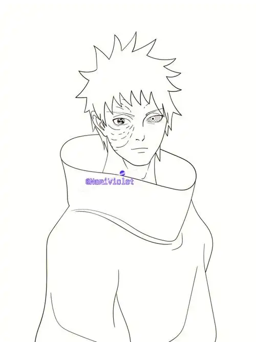 有插画需求请联系我#画画的日常  #火影  #宇智波带土