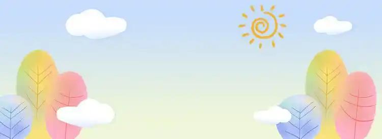 幼儿园卡通童趣背景海报banner