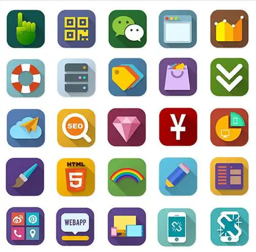 的图标元素图片素材免费下载,本次作品主题是手机端app商务图标矢量