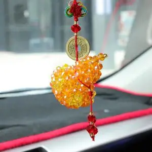 散珠子制作diy手工串珠车挂材料包编织福袋平安挂件车内挂饰包邮