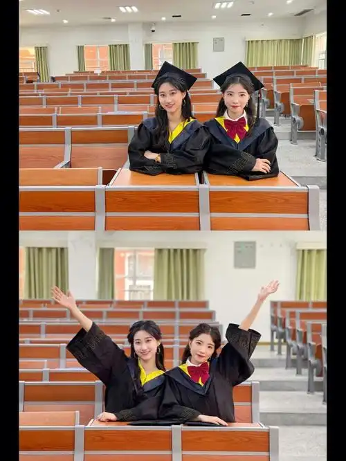 正片来咯两个人怎么拍出好看的毕业照